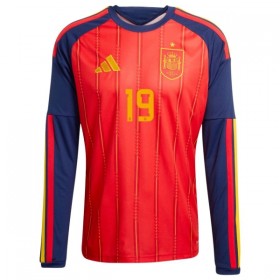 Jalkapallo Pelipaidat/Peliasut Espanja Lamine Yamal 19 Kotipelipaita Mm-Kisat 2026 Pitkähihainen